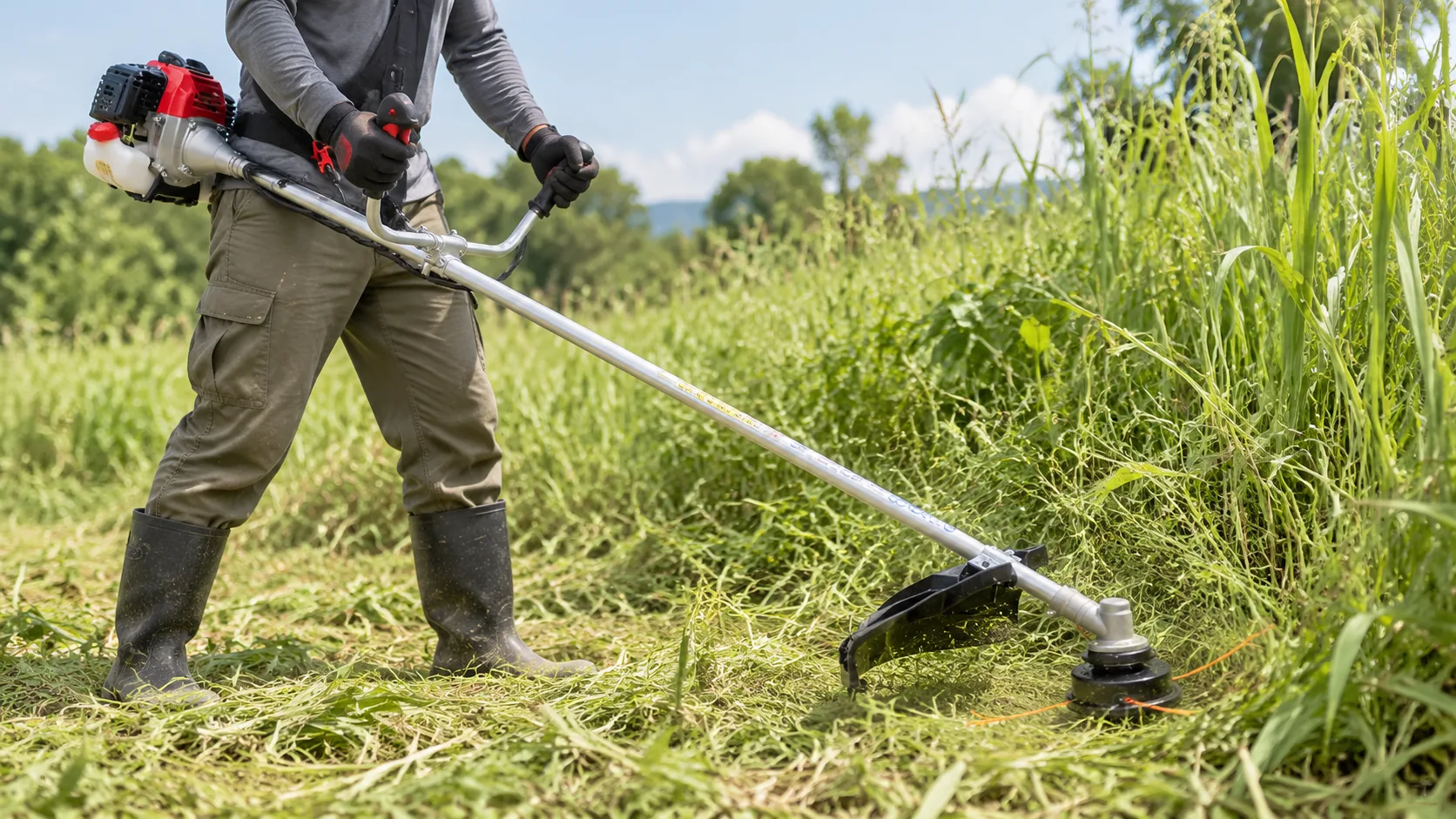 Can a 43cc Brush Cutter Handle Tall Grass and Heavy Weeds?