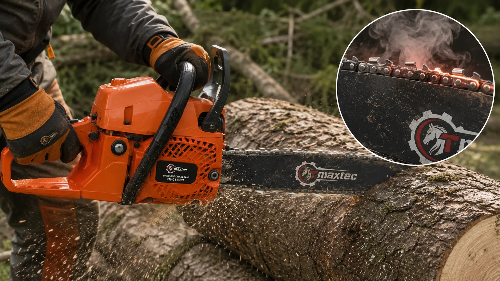 Why Does a Chainsaw Chain Get Hot and Tight While Cutting?