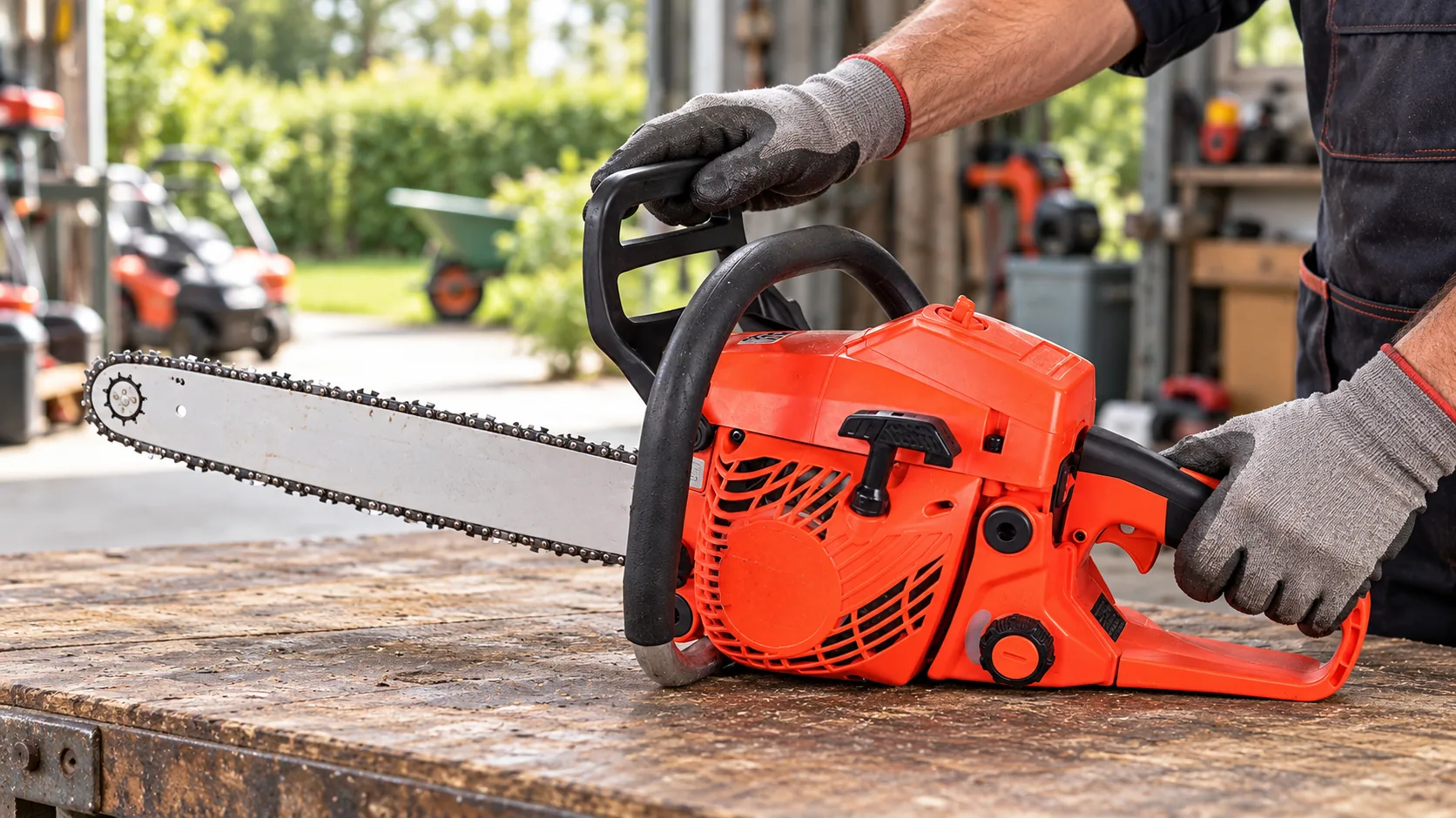 How Should Dealers Check a Chainsaw Chain Brake at Handover?