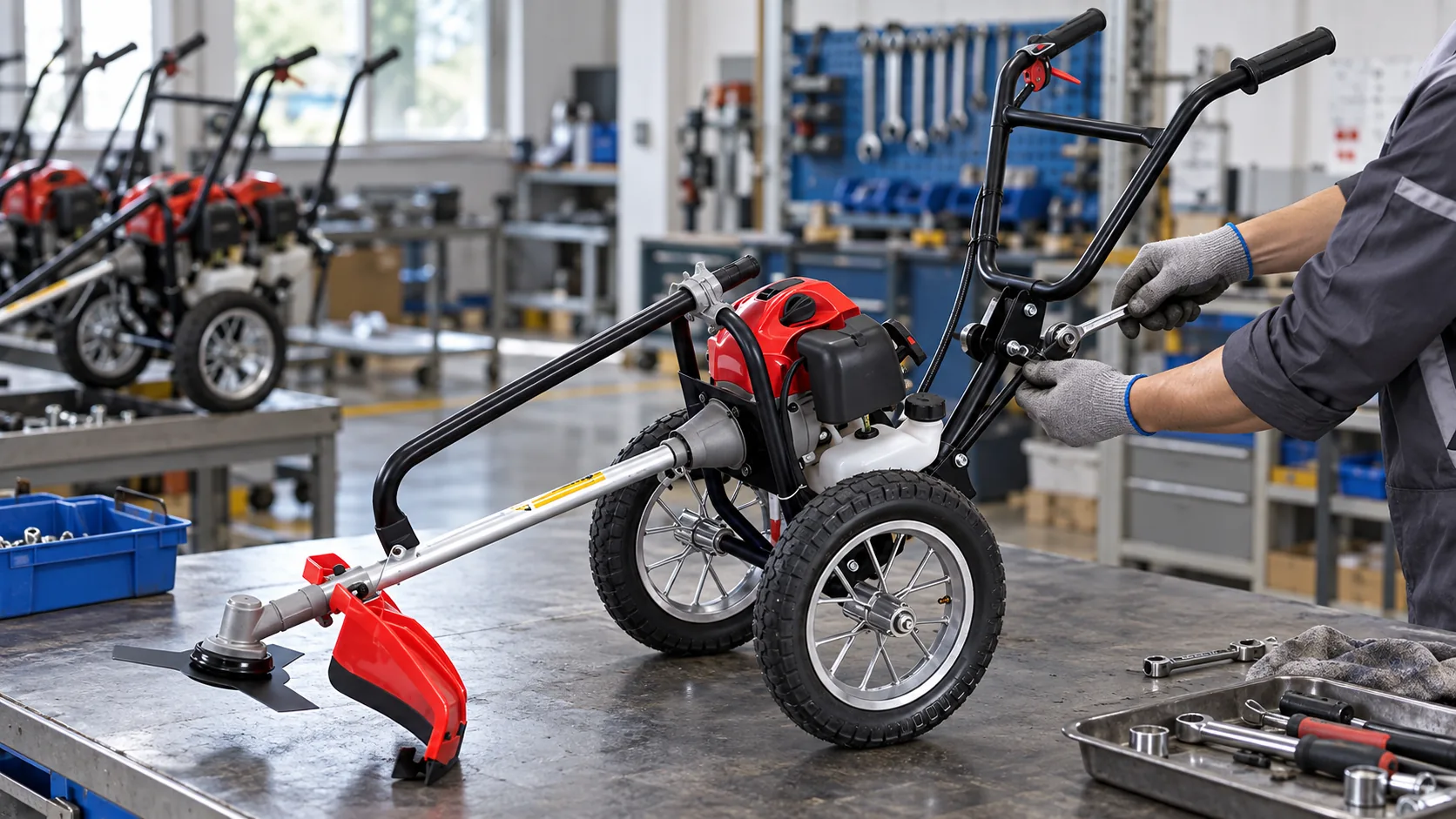 How Should a Brush Cutter Manufacturer Control Wheeled Assembly?